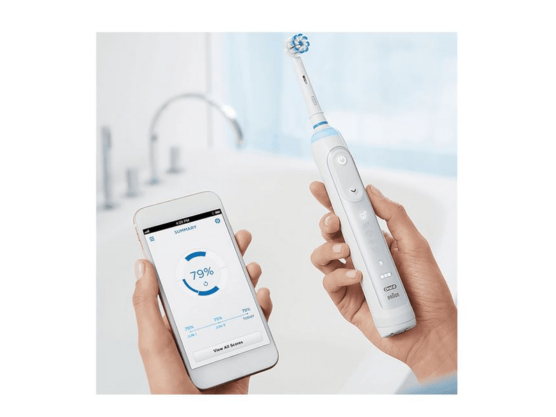 Oral-B Pro 10000N orchid Sensi fejjel - Dragonfly elektromos fogkefe, Fehér