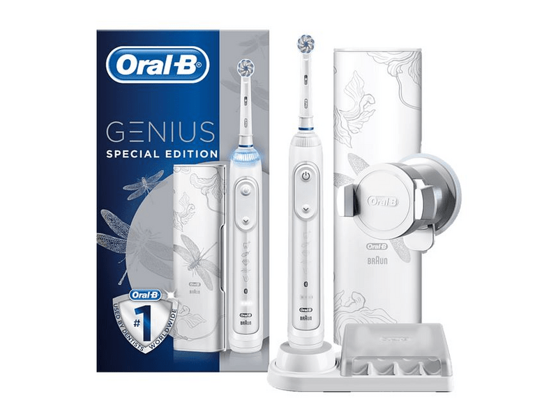Oral-B Pro 10000N orchid Sensi fejjel - Dragonfly elektromos fogkefe, Fehér