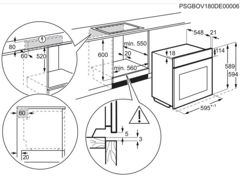 Electrolux EOD3H70X Beépíthető sütő