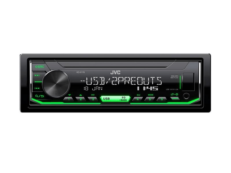 JVC KD-X176 Mechanika nélküli autórádió USB bemenettel