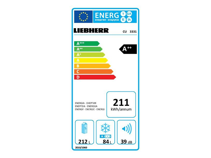 Liebherr CU 3331 Alulfagyasztós kombinált hűtőszekrény