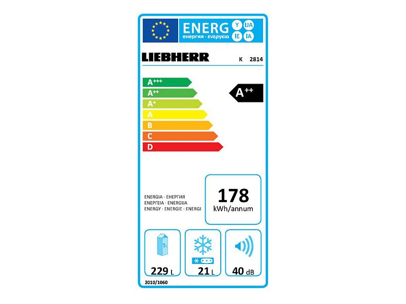 Liebherr K 2814 Egyajtós hűtőszekrény