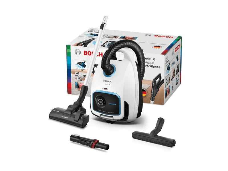 Bosch BGB6SIL1 ProSilence Porzsákos porszívó, Fehér