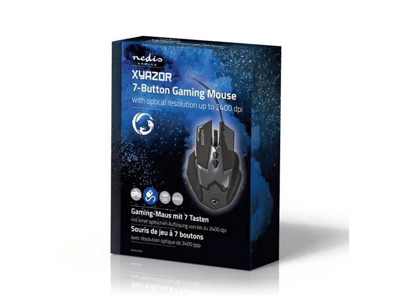 Nedis GMWD200BK Gamer egér
