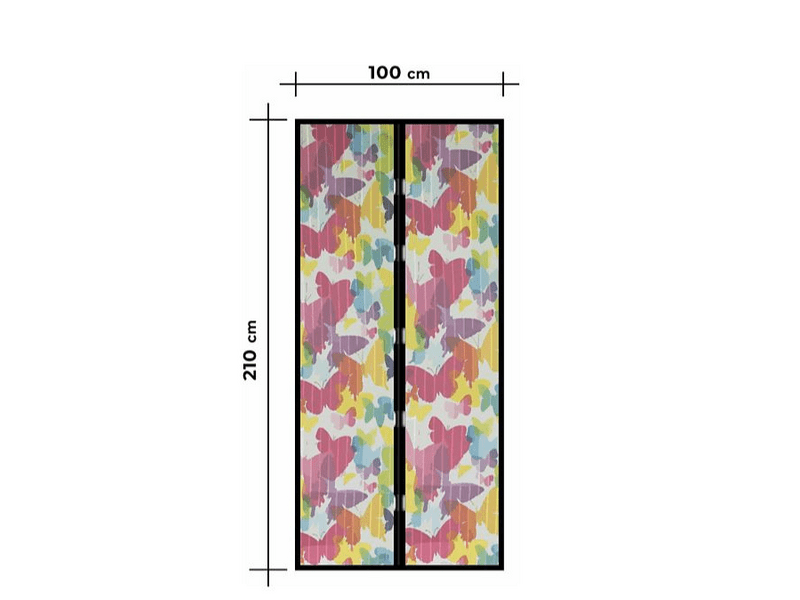 DELIGHT 11398K Szúnyogháló ajtóra, Pillangós