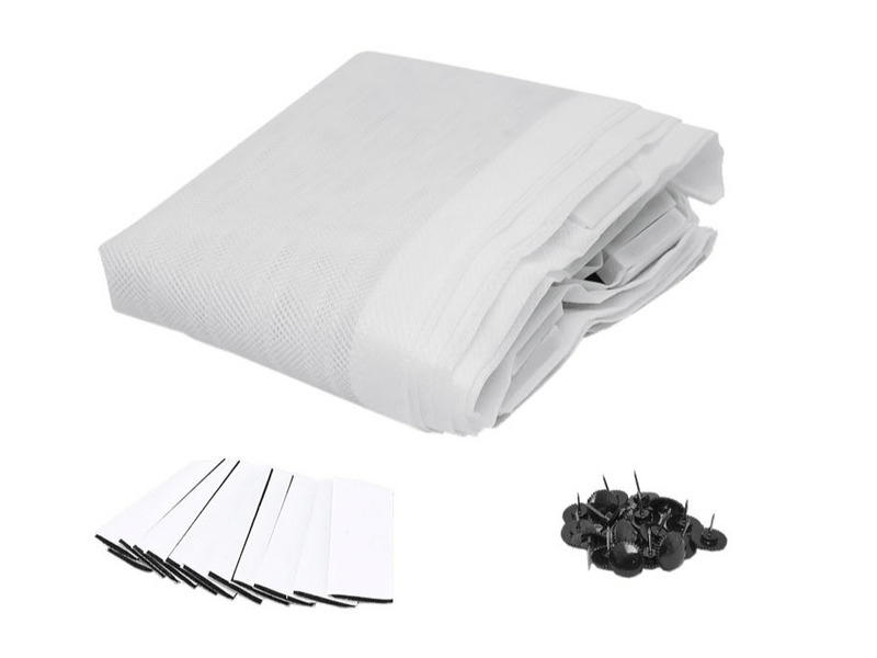 DELIGHT 11398WH Szúnyogháló ajtóra, Fehér