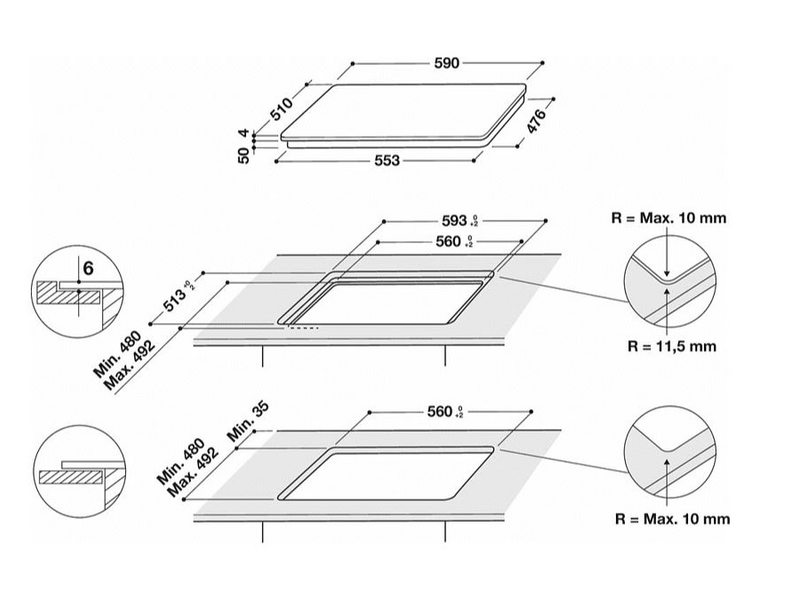 Whirlpool WS Q2160 NE Ugradbena indukcijska ploča