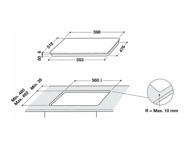 Whirlpool WL B5860 AL Beépíthető indukciós főzőlap