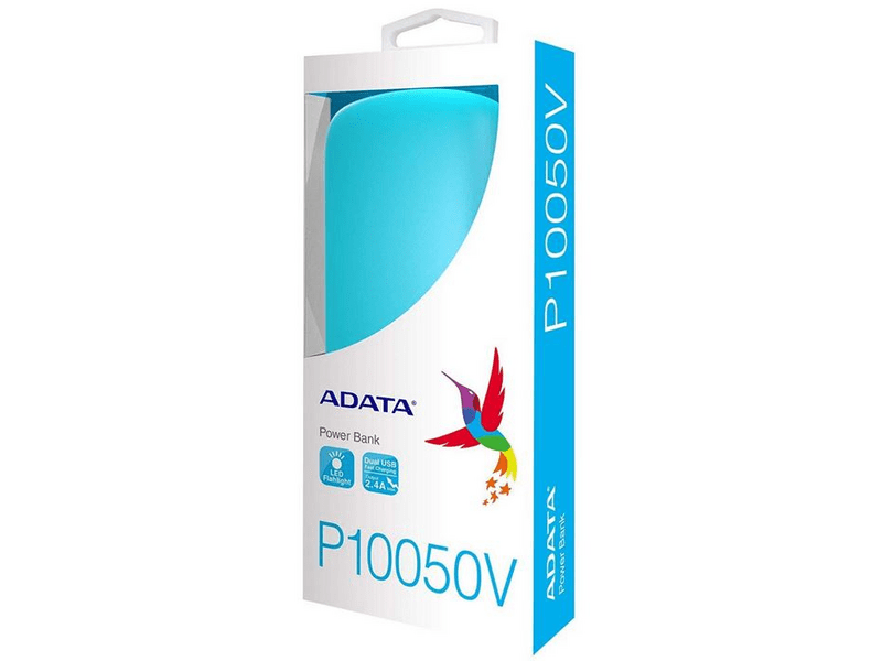 Adata P10050V PowerBank 10050mAh, Világoskék