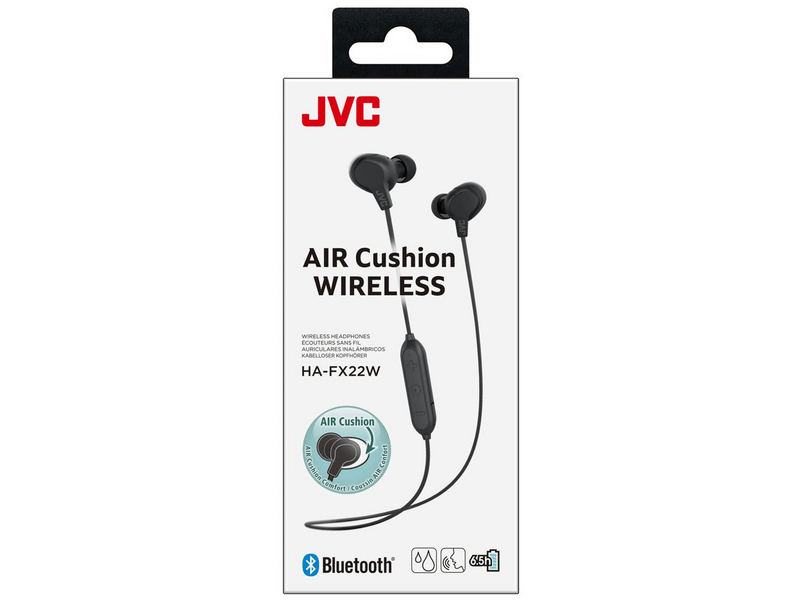 JVC Air cushion comfort Bluetooth Fülhallgató (HA-FX22W-B)