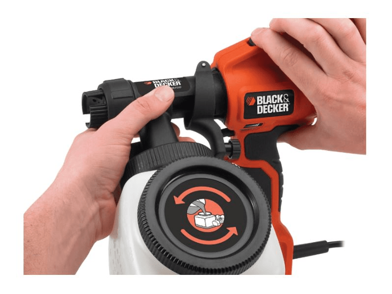 Black & Decker HVLP200-QS Festékszóró pisztoly, 400 W, 1200 ml