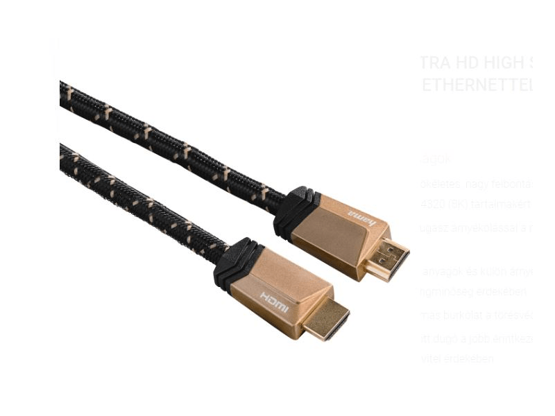 HAMA 122186 Premium ultra HD high speed HDMI 2.1 kábel ethernettel 2 m