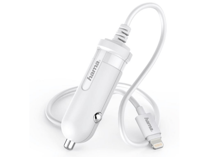HAMA 178303 iPad/iPhone Lightning (MFI) autós töltő 2,4A, Fehér