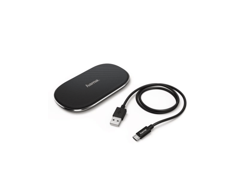 HAMA 183344 vezeték nélküli indukciós mobiltelefon töltő, Fekete