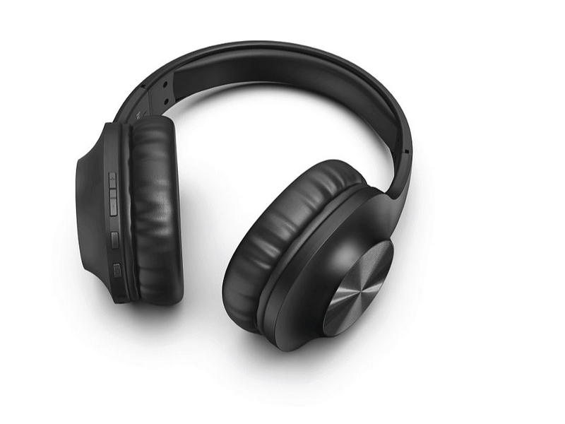 HAMA 184023 Kettő az egyben bluetooth-os, és vezetékes fejhallgató, Fekete