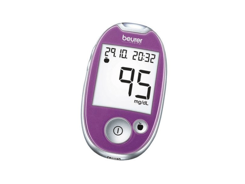 Beurer GL 44 Kódmentes mmol/L vércukorszintmérő lila