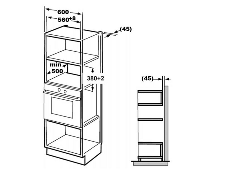Beko MGB-25332BG Beépíthető mikrohullámú sütő