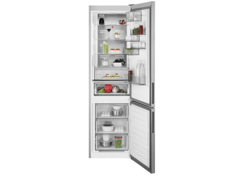 AEG RCB736E5MX CustomFlex kombinált hűtőszekrény, NoFrost, 201 cm
