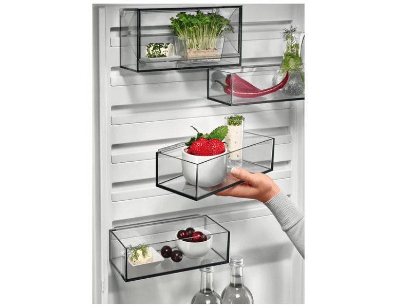 AEG RCB736E5MX CustomFlex kombinált hűtőszekrény, NoFrost, 201 cm