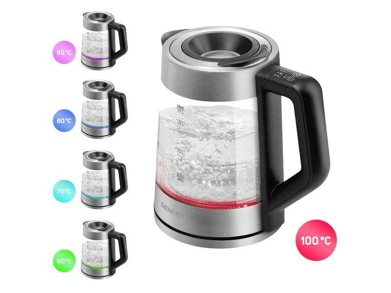 Sencor SWK 1795SS Vízforraló hőmérsékletszabályzóval