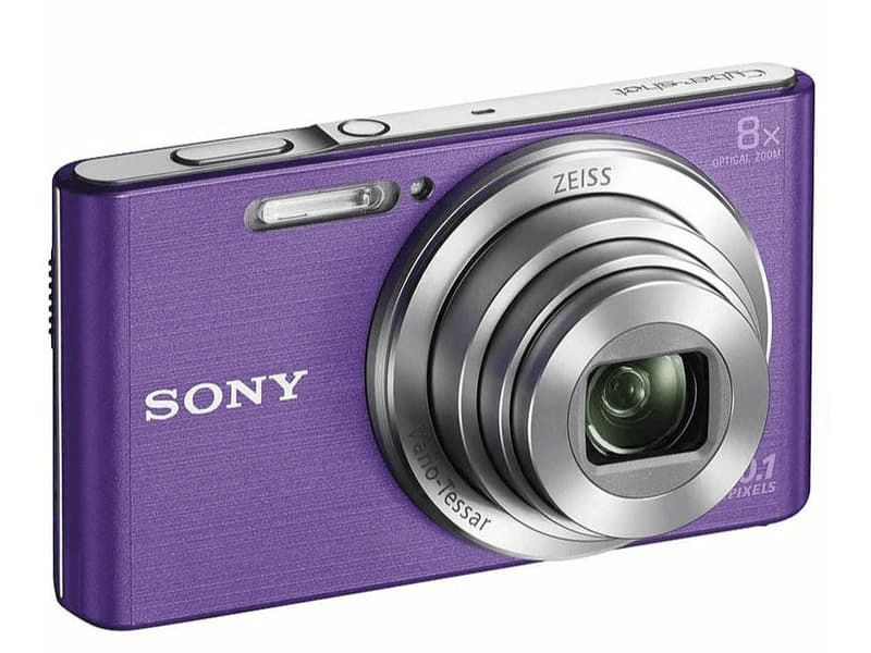 SONY DSC-W830 Digitális fényképezőgép 32GB-os memóriakártyával+táskával, Lila