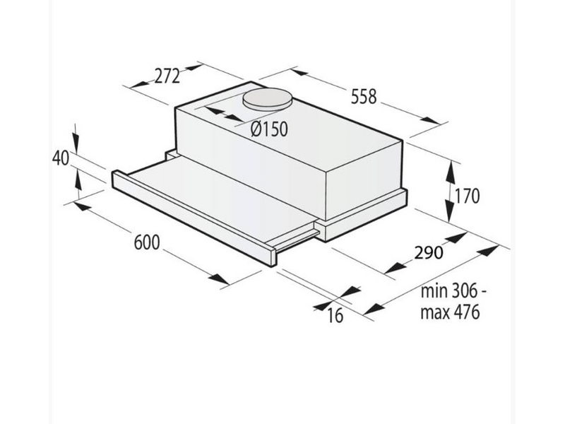 Gorenje TH60E3X Teleskopska napa