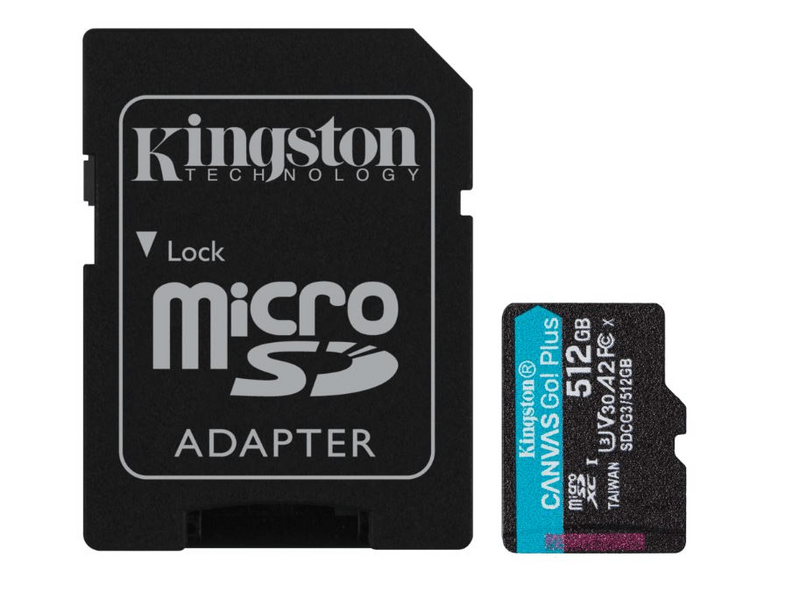 Kingston microSDXC Canvas Go Plus 512GB SDCG3/512GB