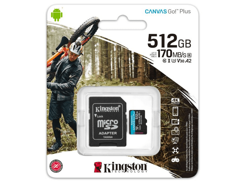 Kingston microSDXC Canvas Go Plus 512GB SDCG3/512GB