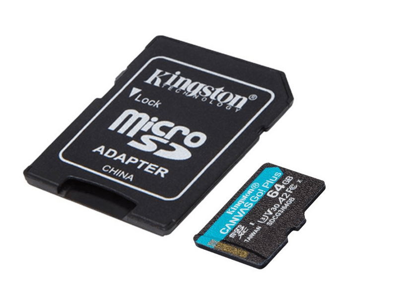 Kingston microSDXC Canvas Go Plus 64GB UHS-I/U3/V30/A2 SDCG3/64GB