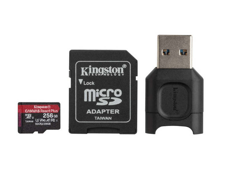 Kingston microSDXC Canvas React Plus 64GB C10/UHS-II/U3/V90/A1 MLPMR2/64GB