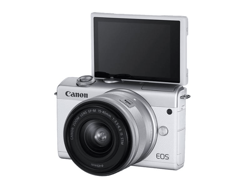 Canon EOS M200 + EF-M15-45 Fényképezőgép, Fehér