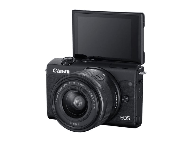 Canon EOS M200 + EF-M 15-45 Fényképezőgép, Fekete