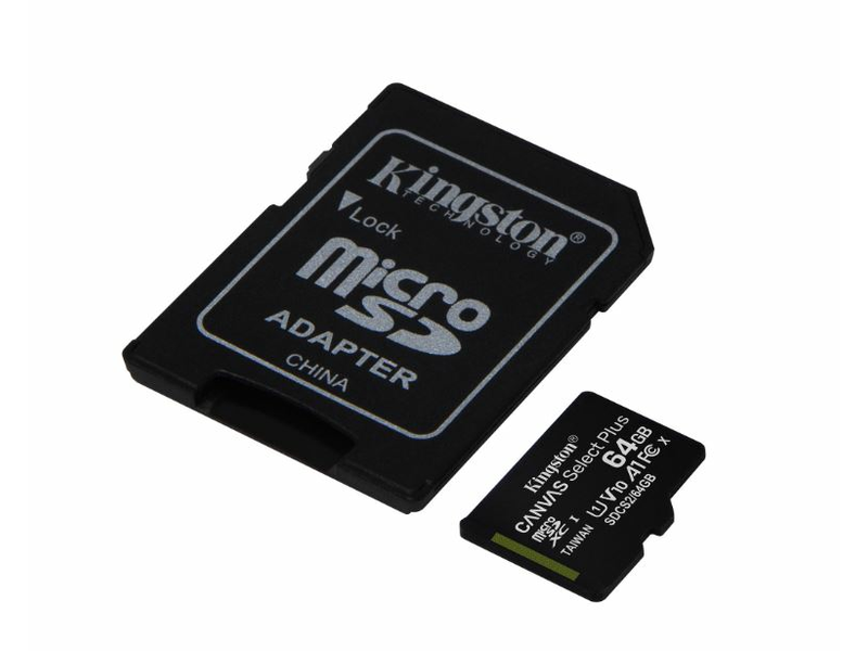 Kingston microSDHC Canvas Select Plus 64GB C10/UHS-I SDCS2/64GB