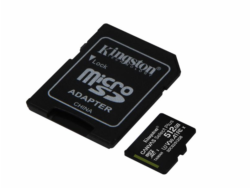 Kingston microSDXC Canvas Select Plus 512GB A1/C10 SDCS2/512GB