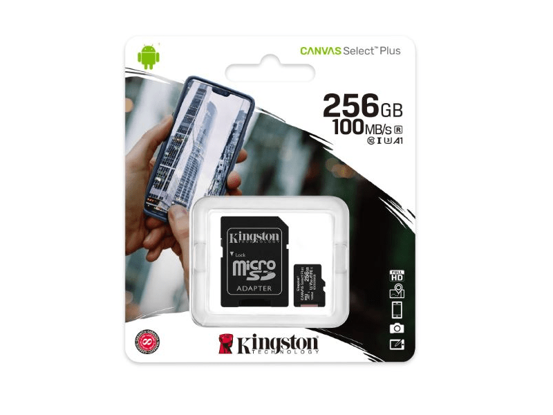 Kingston microSDXC Canvas SeIect Plus 256GB UHS-I/A1/C10 SDCS2/256GB