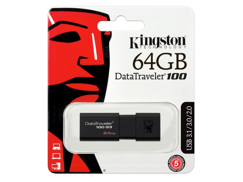 Kingston DataTraveler 100 G3 64GB USB 3.0 pendrive
