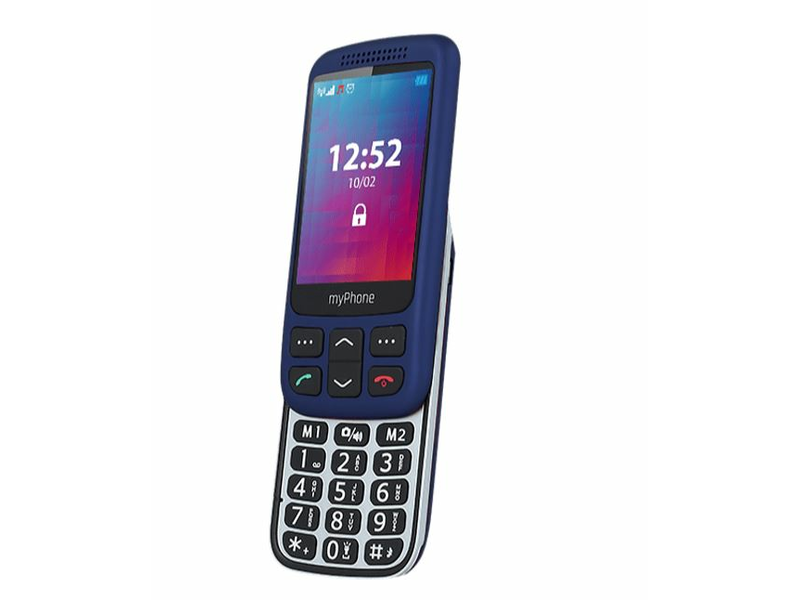 myPhone HALO S+ nyomógombos kártyafüggetlen mobiltelefon, Kék