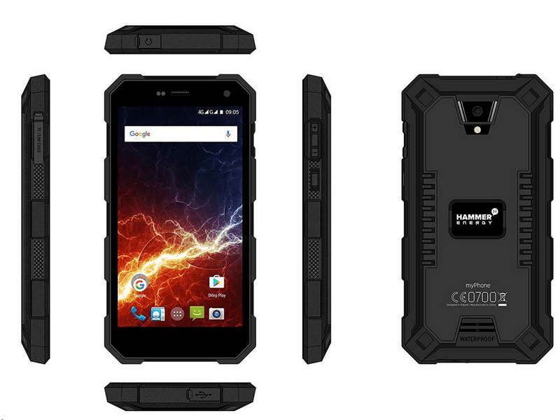 myPhone Hammer Energy Dual SIM Kártyafüggetlen Okostelefon, Fekete