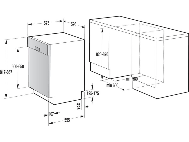 Gorenje GI66168X Beépíthető elölvezérelt mosogatógép