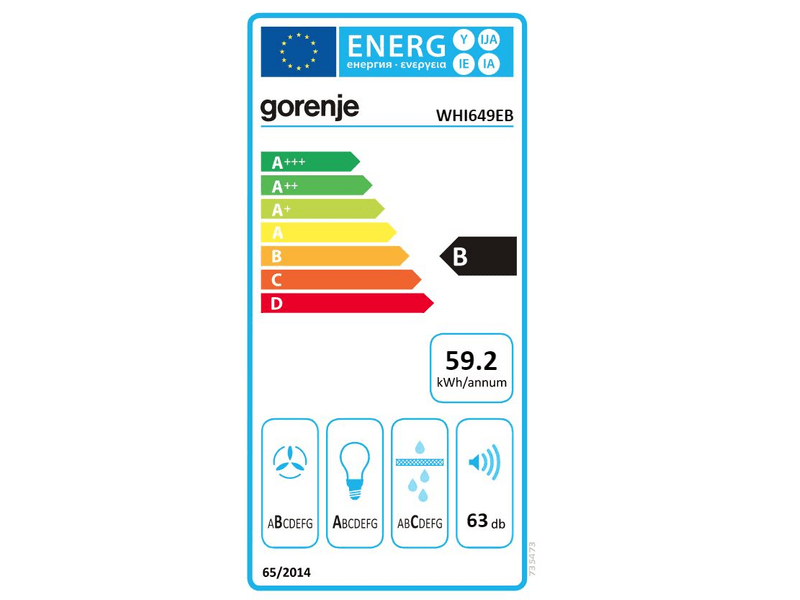 Gorenje WHI649EB Fali páraelszívó