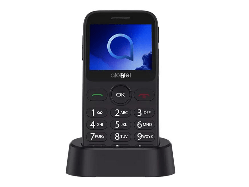 Alcatel OT-2019G Szürke + Domino Fix csomag Kártyafüggetlen mobiltelefon