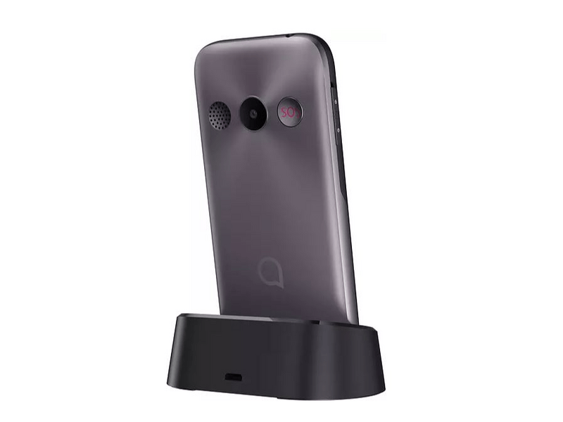 Alcatel OT-2019G Szürke + Domino Fix csomag Kártyafüggetlen mobiltelefon