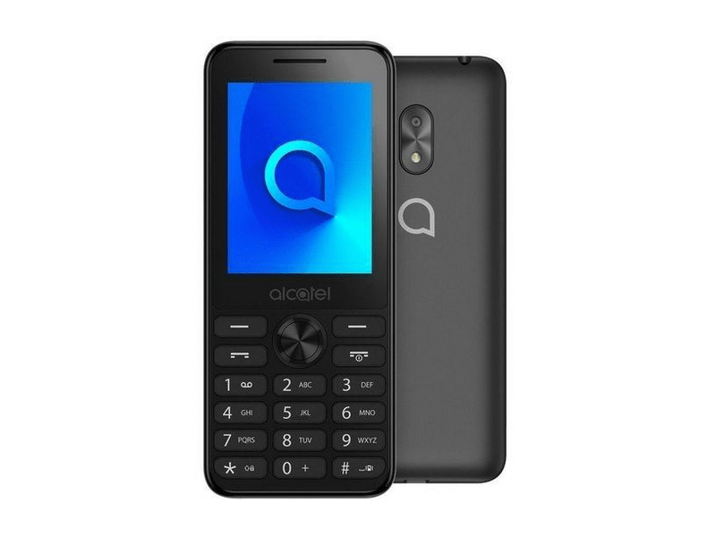 Alcatel 2003 Kártyafüggetlen Mobiltelefon, Szürke + Domino Fix csomag