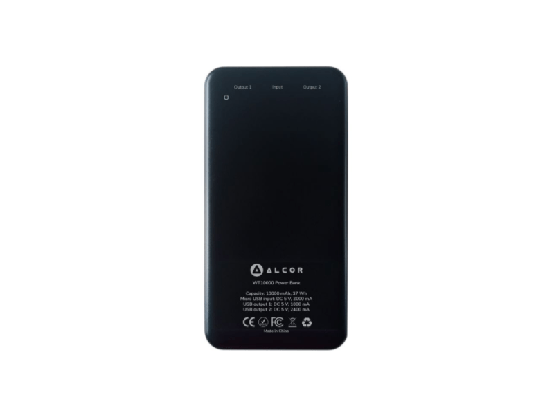 Alcor Power Bank 20000mAh, Fekete (WT20000)