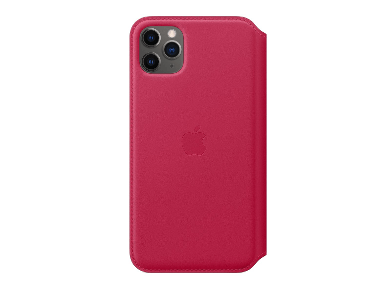 Apple iPhone 11 Pro Max Kinyitható tok Málnapiros (MY1N2ZM/A)