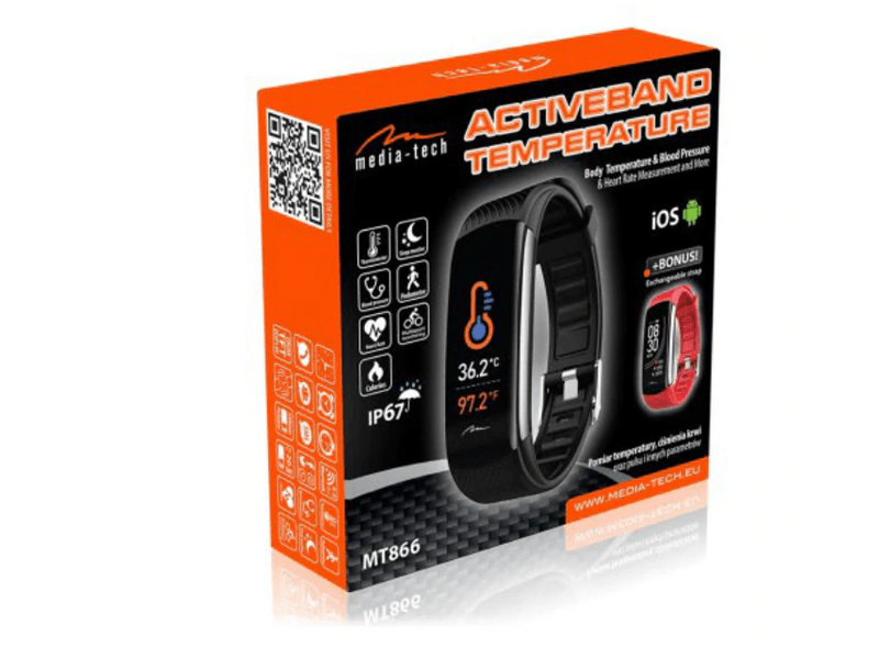 Media-Tech Aktivitásmérő és Okosóra Fekete ( MTECH 866 WATCH)