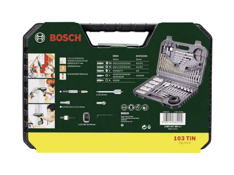 Bosch 103 részes V-Line titánium fúró- és csavarbitkészlet 2607017367