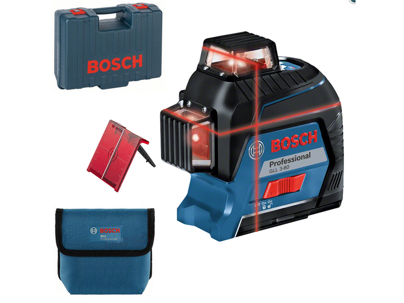 Bosch GLL 3-80 Vonallézer + Koffer (0601063S00)