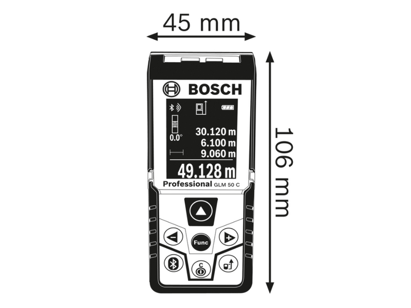 Bosch GLM 50C Lézeres távolságmérő (0601072C00)