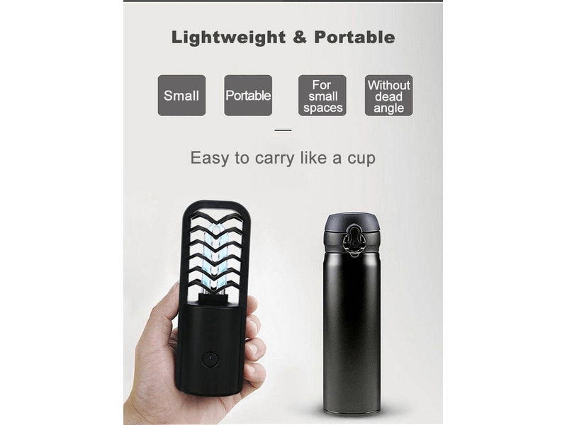 Zinas ZN-UVLM07 Hordozható, újratölthető fertőtlenítő germicid lámpa